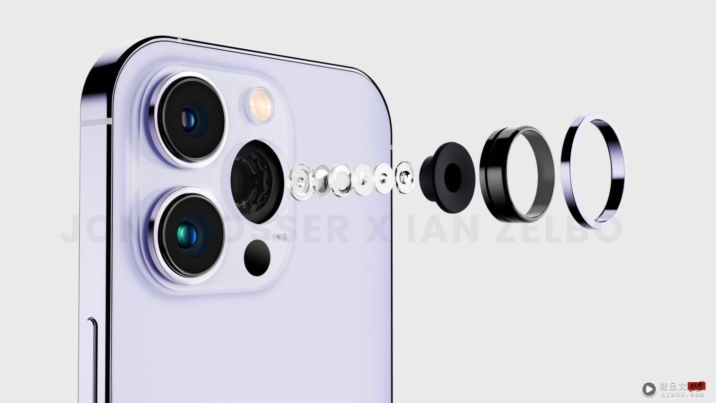 iPhone 14 Pro 渲染图流出！今年可能会看到具有‘ 惊叹号 ’挖孔萤幕的淡紫色 iPhone 数码科技 图3张